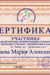 Исаева Мария Алексеевна
