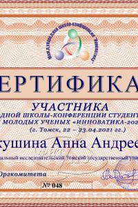 Макушина Анна Андреевна